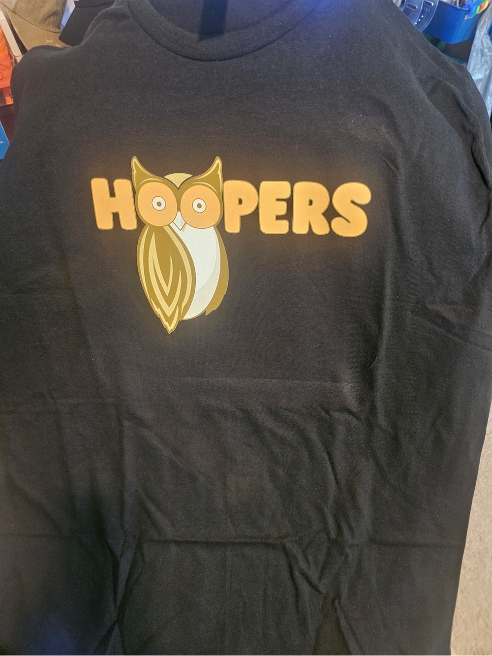 Hoopers Owl Graphic Kids Tee - Black & Gold
